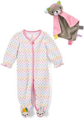 Taggies Pink Cat Lovey & Footie - Infant