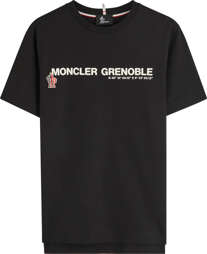 MONCLER GRENOBLE Logo-appliquéd Stretch-cotton T-shirt