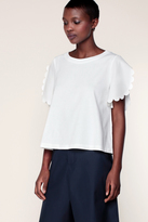 See by Chloé T-shirt Cropped Blanc 