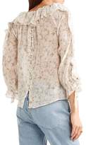Thumbnail for your product : Paul & Joe Ruffled Floral-print Silk-georgette Blouse