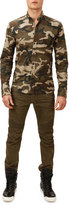 Thumbnail for your product : Balmain Washed Biker Jeans, Green