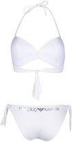 Thumbnail for your product : Emporio Armani Logo-Print Two-Piece Bikini Set