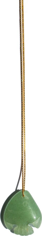 Seree Green Zodiac Collection Pisces Jade Stone Necklace