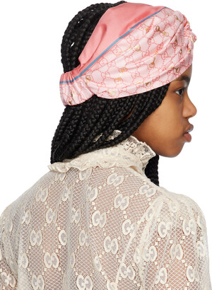 Gucci Pink Silk GG Horsebit Headband - ShopStyle Hair Accessories