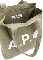 Thumbnail for your product : A.P.C. x Carhartt logo-print tote