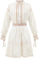 Thumbnail for your product : Etro Embroidered Cotton Dress - White