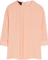 Thumbnail for your product : By Malene Birger Agathe pleated crepe top