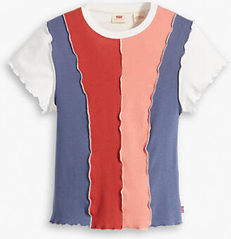 Inside Out Seamed T-shirt - Multi-color