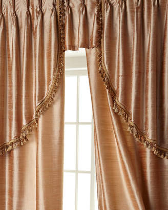 Sweet Dreams Two 52"W x 108"L Curtains with Tassel Fringe at Bottom