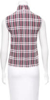 Thumbnail for your product : Celine Plaid Sleeveless Top