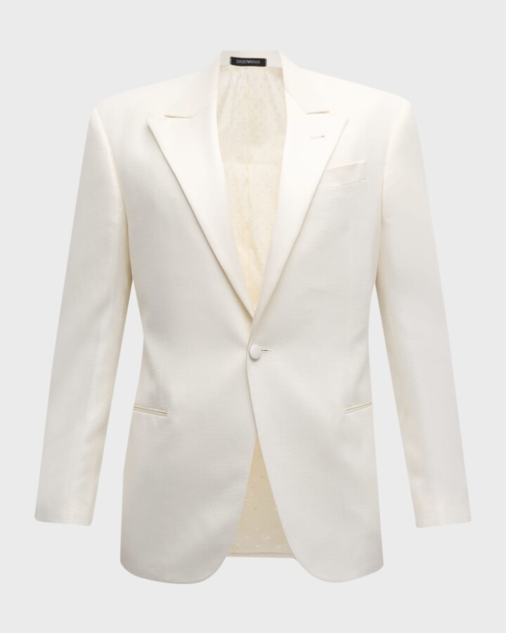 Emporio Armani Men's Textured Solid Dinner Jacket