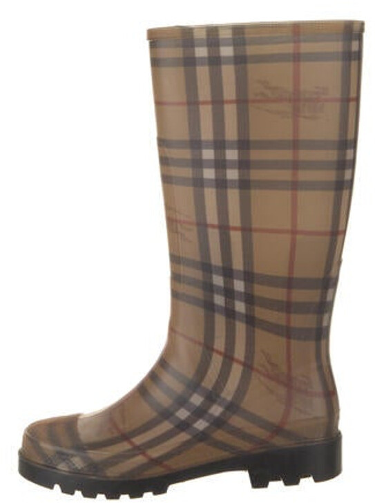 burberry plaid boots