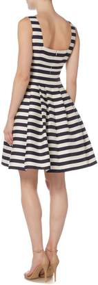 Eliza J Sleeveless Striped Fit And Flare Dress