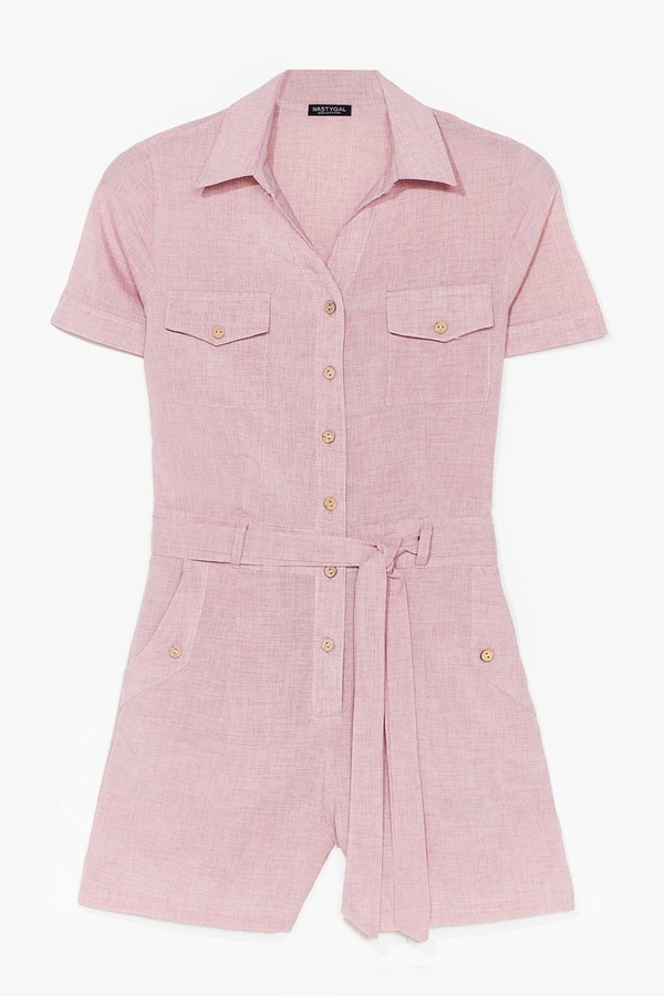 pink romper womens