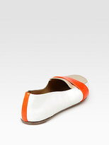 Thumbnail for your product : Reed Krakoff Colorblock Leather & Patent-Trimmed Smoking Slippers