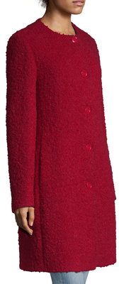 Love Moschino Textured Wool-Blend Coat