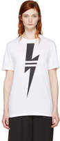 Thumbnail for your product : Neil Barrett White Double Stripe Thunderbolt T-Shirt