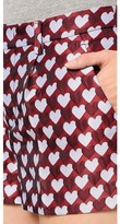 Thumbnail for your product : RED Valentino Jacquard Hearts Shorts