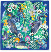 Thumbnail for your product : Ferragamo Mystery Foulard Silk Square Scarf, Cobalt