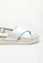 Thumbnail for your product : Forever 21 Metallic Flatform Sandal