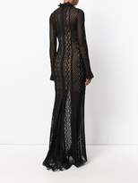 Thumbnail for your product : Ermanno Scervino sheer fitted maxi dress