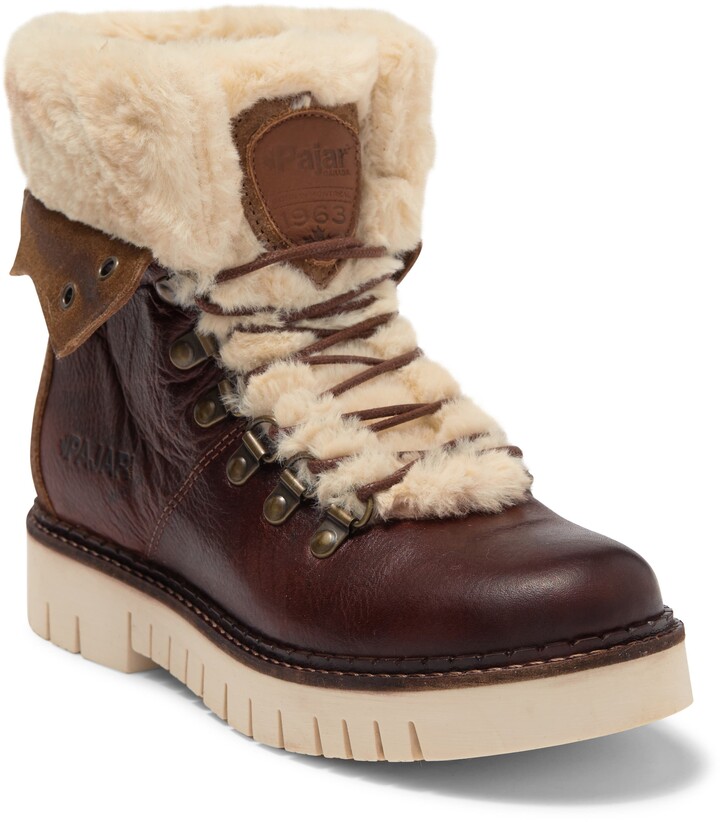 Pajar Penny Faux Fur Trim LaceUp Boot ShopStyle