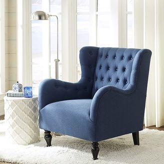 Pier 1 Imports Pilar Navy Wing Chair