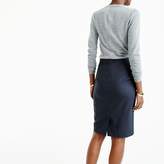 Thumbnail for your product : J.Crew Petite pencil skirt in pinstripe Super 120s wool