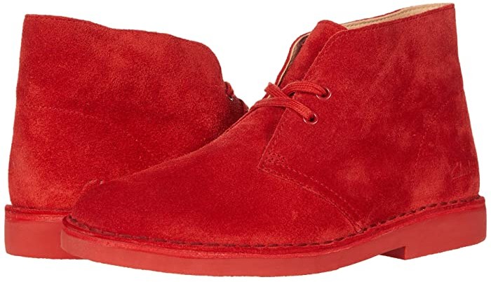 women's clarks red shoes