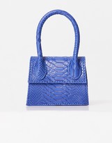Thumbnail for your product : Ego mini bag in bright blue croc