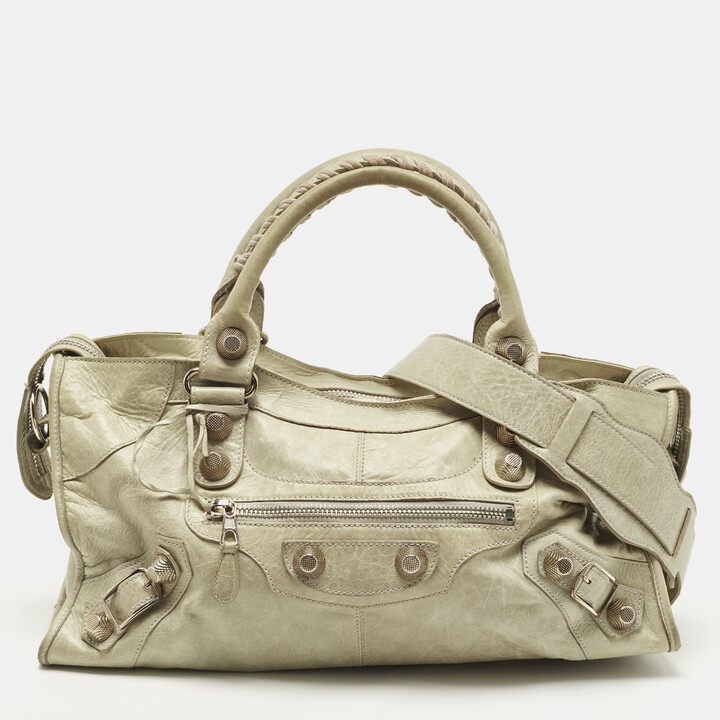 Balenciaga Light Green Leather Giant 21 Silver Hardware Part-Time Tote -  ShopStyle