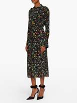 Thumbnail for your product : Altuzarra League Floral-print Silk Dress - Womens - Black Print