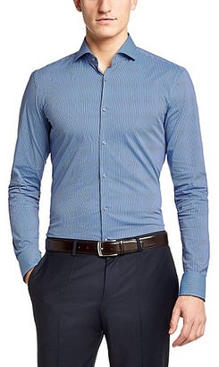 HUGO BOSS Slim-fit business shirt `Jason` with extra-long sleeves