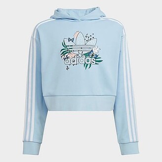 girls adidas crop hoodie