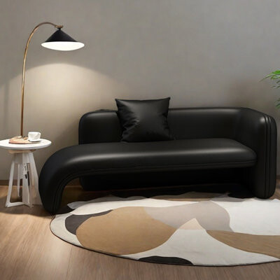 PPEDKS Minimalist style cat scratch leather lounge chair