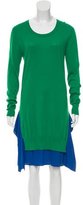Thumbnail for your product : Peter Som Colorblock Silk-Paneled Dress