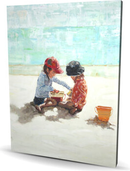 Begin Edition International Inc. Little Girls at the Beach - Figurative Marine Canvas Decor