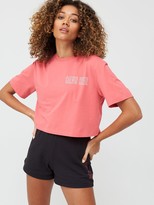Thumbnail for your product : Calvin Klein Cropped Short Sleeve T-Shirt - Red