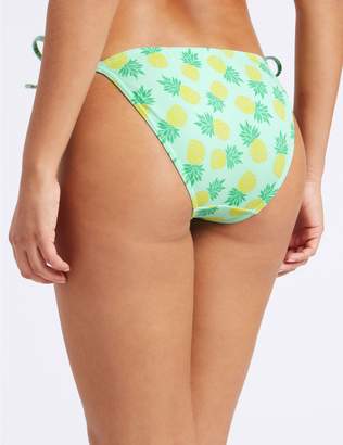 Marks and Spencer Pineapple Print Hipster Bikini Bottoms