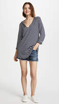 Thumbnail for your product : Splendid Stripe Covers Hoodie Tunic
