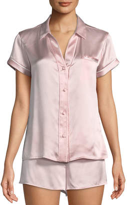Josie Natori Essential Silk Shorty Pajama Set