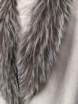 Thumbnail for your product : Fabiana Filippi fur collar cardi-coat