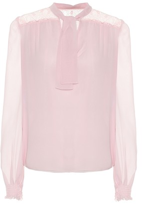 Giambattista Valli Silk-chiffon blouse