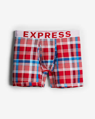 Express Multicolor Plaid Boxer Briefs