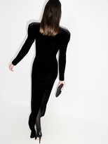 Thumbnail for your product : Mônot Cutout Velvet Maxi Dress