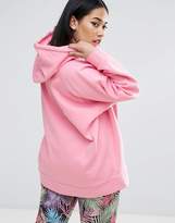 Thumbnail for your product : ASOS Curve Oversized Hoodie With Cut Out Front
