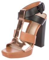 Thumbnail for your product : Elizabeth and James Leather Platform Sandals