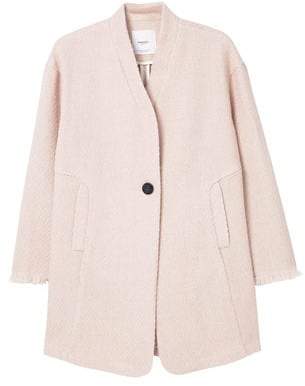 Mango Outlet Unstructured wool coat