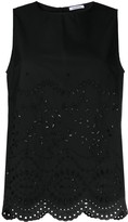 Thumbnail for your product : P.A.R.O.S.H. Embroidered Sleeveless Blouse