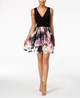 Thumbnail for your product : Xscape Evenings Floral-Print Fit & Flare Dress